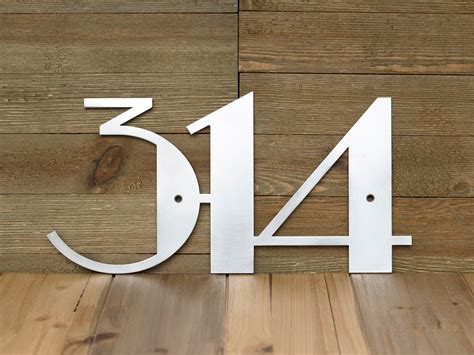 custom metal house numbers|6 inch metal house numbers.